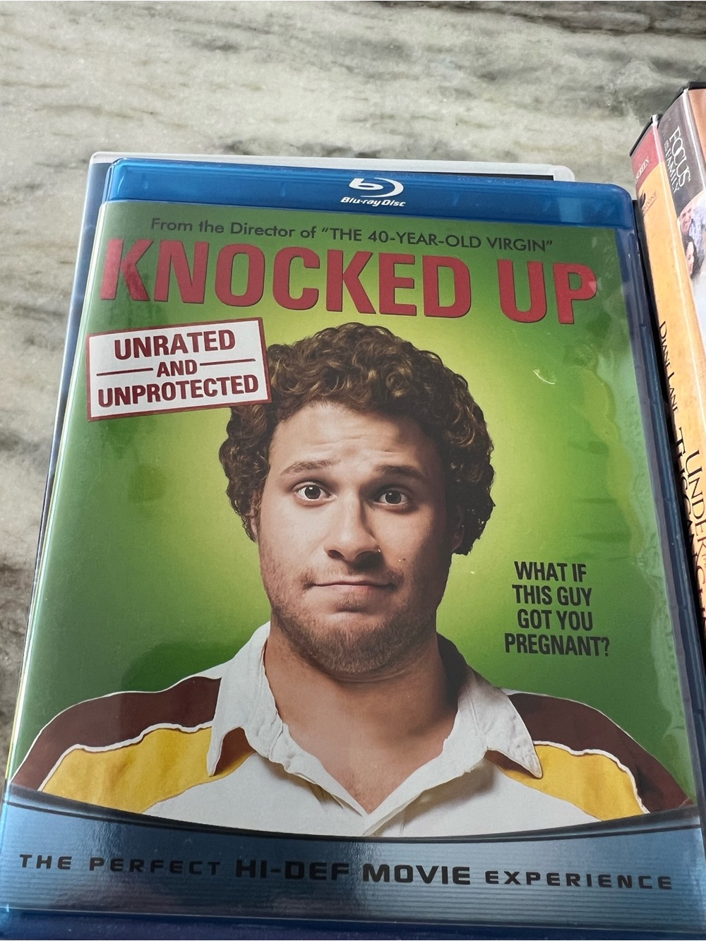 Knocked Up Blu-ray - Green Cover with Red Title